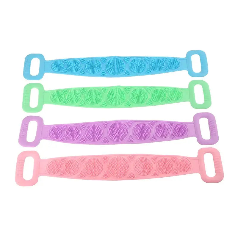Body Sponge Silicone Brushes Bath Towels Scrubber Rubbing Back Peeling Massage Shower Belt Extended Skin Clean Brushes Nova Trendz