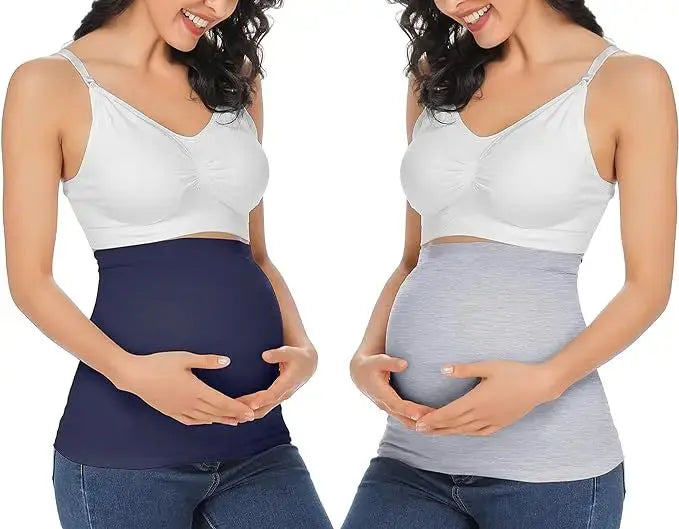 4packs Belly Band for Pregnancy,Maternity Pants and Jeans Extender for All Trimesters and Including Post Pregnancy Prenatal Care Nova Trendz