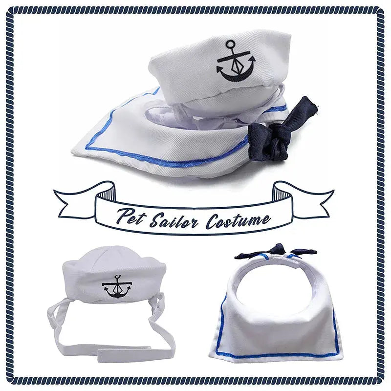 Funny Pet Cat Costumes Cat Dog Rabbit Apparel Clothes For Halloween Cosplay Navy Sailor Costumes Jacket Cloak Dog Accessories Nova Trendz
