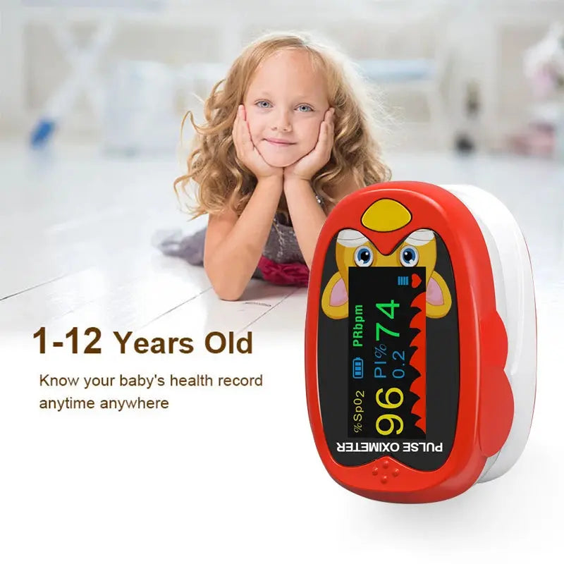 Handheld Finger Fingertip LED TFT Screen Pulse Oximeter Pediatric Usb Pulse Oximeter Kids Monitor Blood Oxygen For Babies Nova Trendz