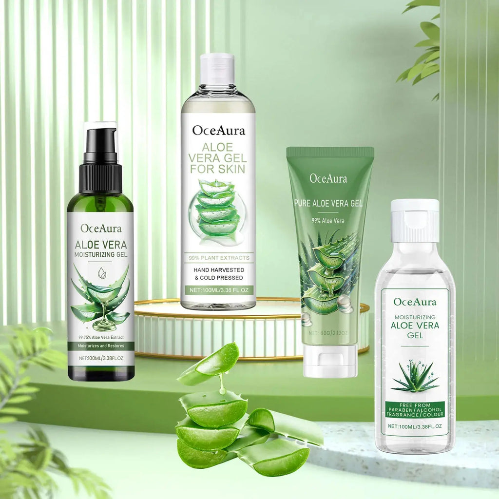 Aloe Vera Gel Pore Shrinking Oil Control Ance Remover Moisturizing Brighten Anti-Aging Facial Essence Beauty Skin Care Products Nova Trendz