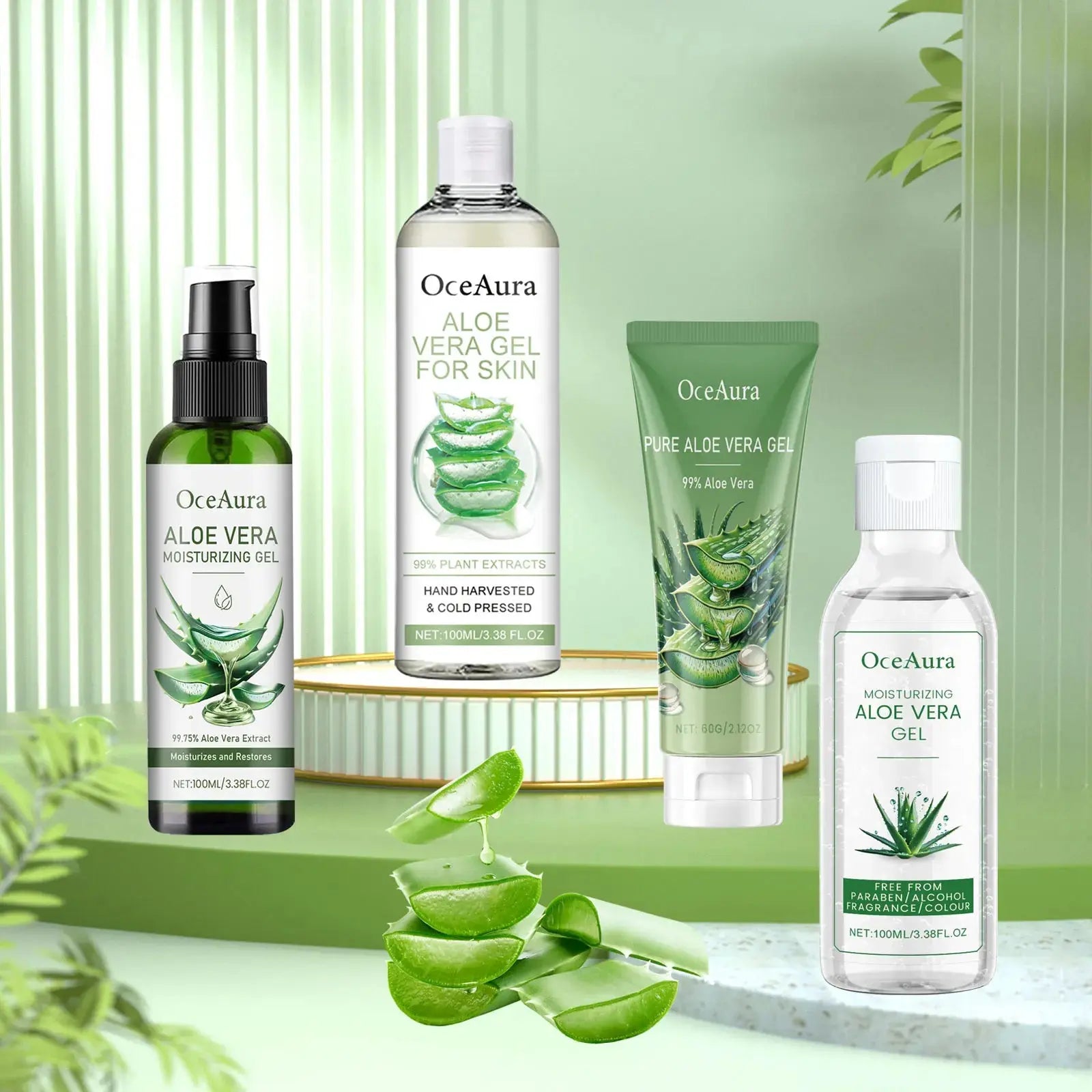 Aloe Vera Gel Pore Shrinking Oil Control Ance Remover Moisturizing Brighten Anti-Aging Facial Essence Beauty Skin Care Products Nova Trendz