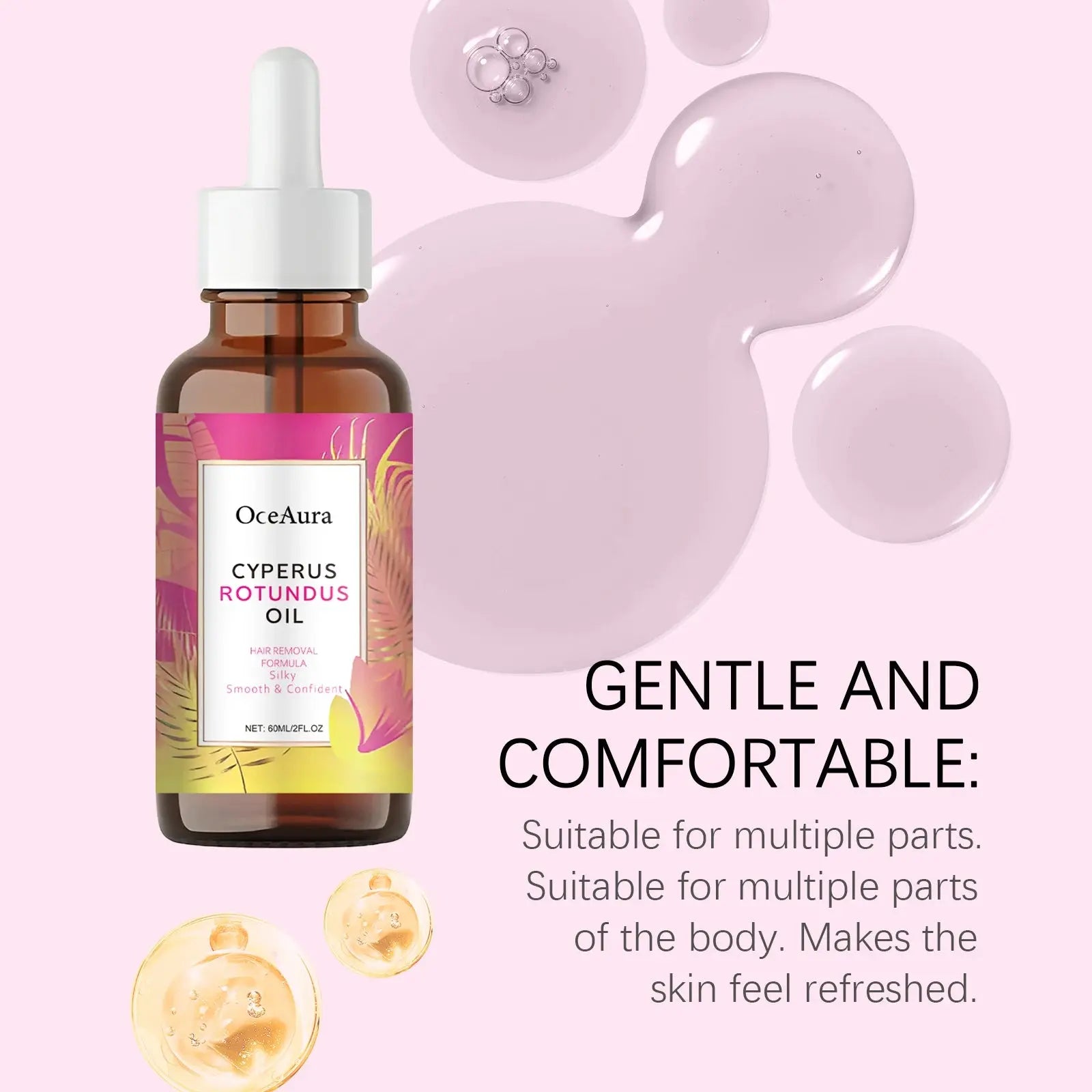 Hair Removal Care Oil Gently Nurtures Skin with Cleansing and Soothing Properties Moisturizing Daily Body Care Oil Hair Removal Nova Trendz