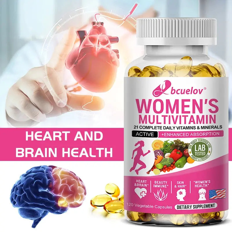 Multivitamin - Improves Nutrient Absorption, Heart Health, Natural Energy Support, Whole Food Supplement, Non-GMO, Gluten Free Nova Trendz