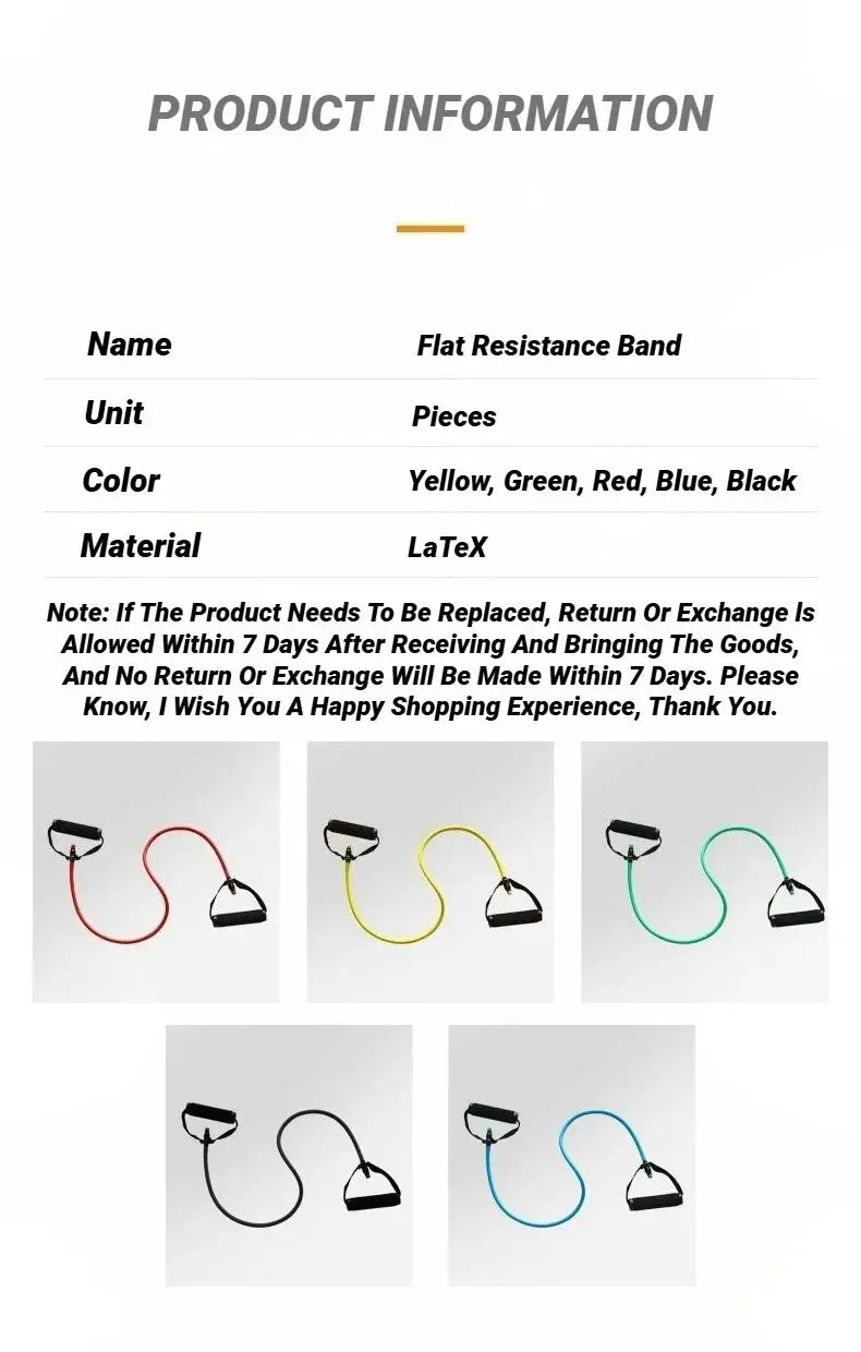 Resistance Bands With Handles Exercise Workout For Men Women Strength Training Equipment At Home 5 Levels Tube Band Pull Rope Nova Trendz