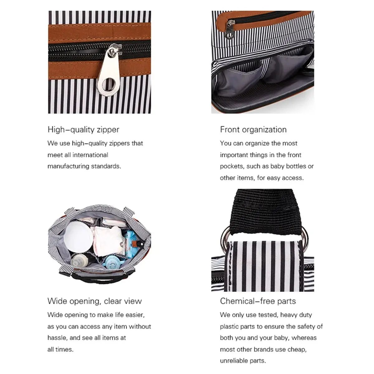 7pcs Nappy Changing Bag Set,Multifunction Mummy Tote Bag Baby Changing Bag Shoulder Handbag Travel Diaper Bag Nova Trendz