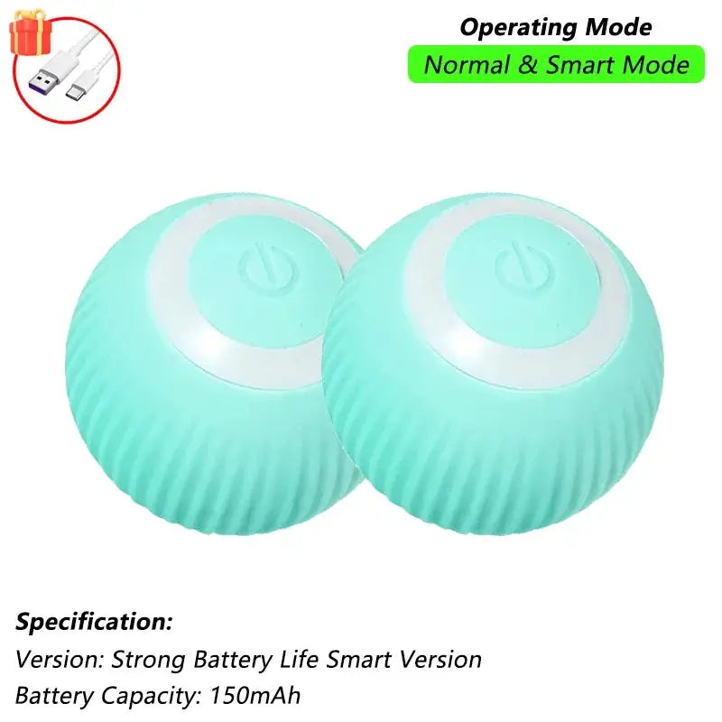 Cat Interactive Ball Toy, Automatic Rolling Ball with Tail, Rechargeable Smart Pet Interactive Toy, Intelligent Mouse for Cat - Nova Trendz