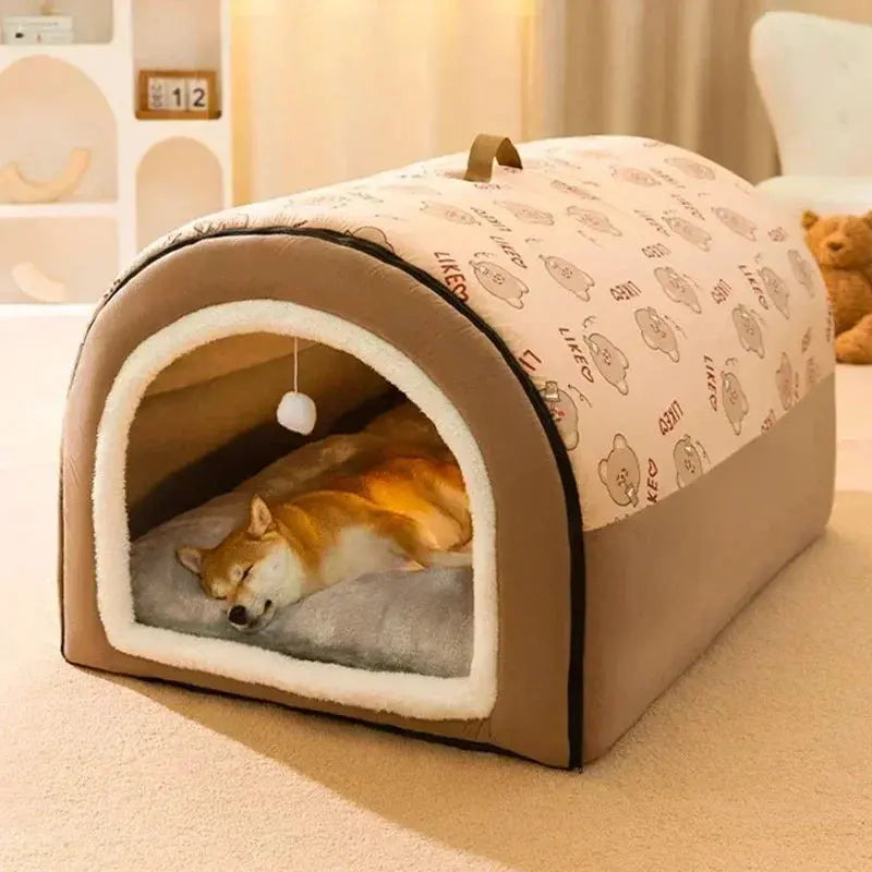 1PC Big Dog Kennel Winter Warm Pet Bed for Small Medium Dogs Removable Dog Sleeping Bed Puppy Bed Kennel Dog Accessories Nova Trendz