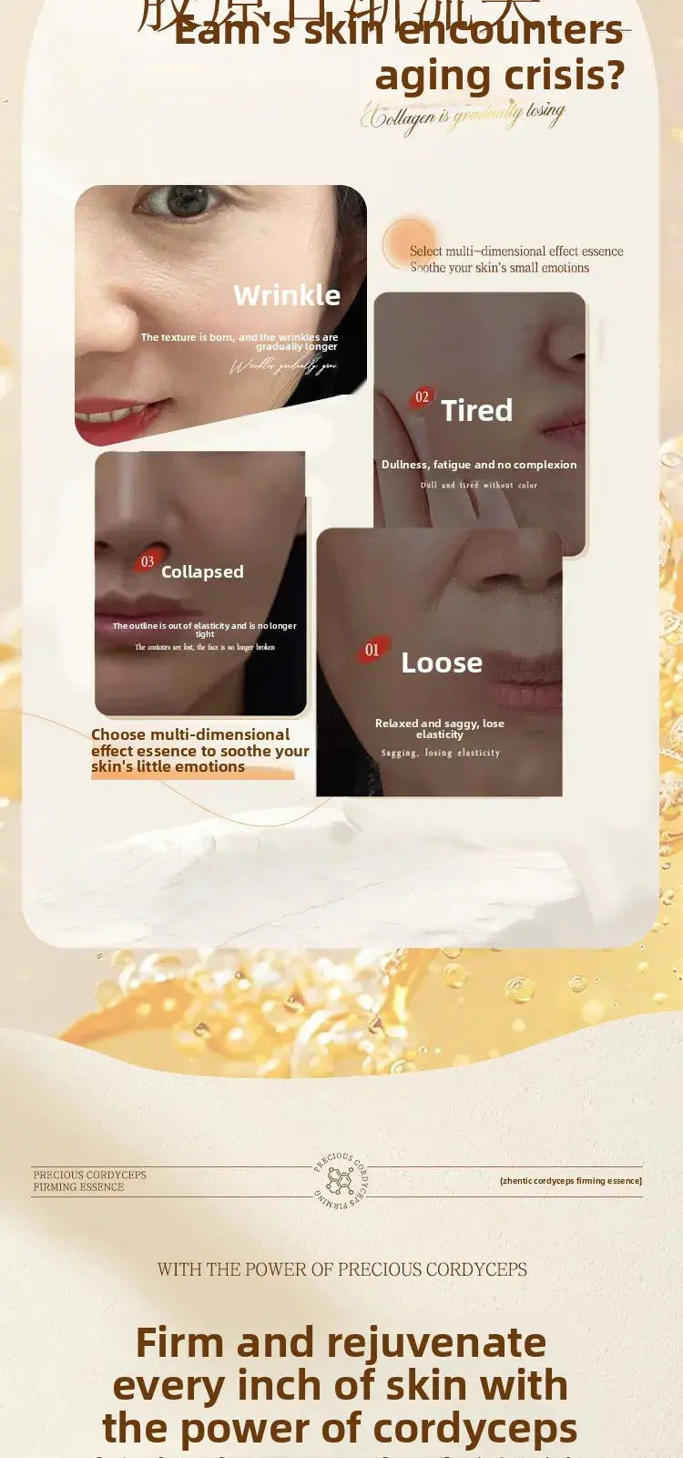 Original Anti-aging Serum Anti-wrinkle Whitening brightening Promote collagen Reduce fine line Facial skin care Essence oil Nova Trendz