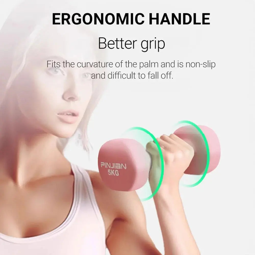 Neoprene Dumbbell Fitness Equipment Arm Muscle Training Cast Iron Hand Gym Yoga Exercise Bodybuilding Weights Workout Nova Trendz