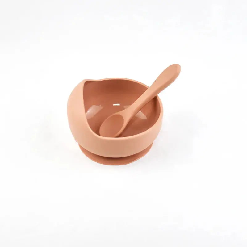 Silicone Baby Bowl Self feeding Training Snail Bowl Infant Anti Drop Sucker Set With Spoon Set Children's Feeding Tableware Nova Trendz