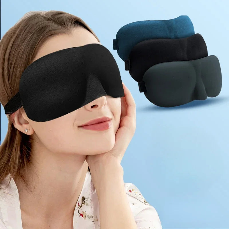 3D Eyepatch Eye Mask for Sleeping Contoured Cup Blindfold Concave Molded Night Sleep Face Masks Block Out Light with Women Men