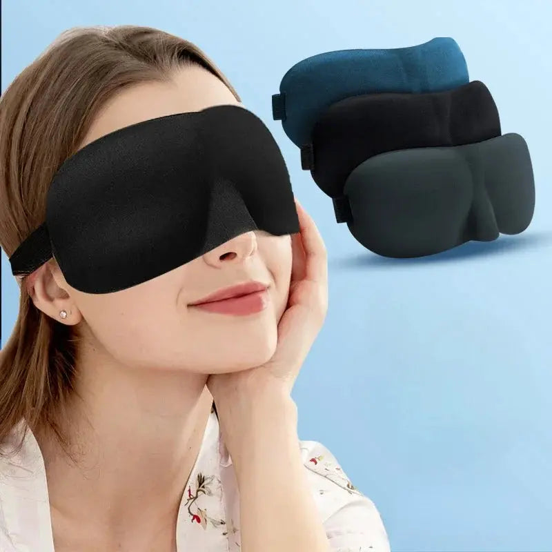 3D Eyepatch Eye Mask for Sleeping Contoured Cup Blindfold Concave Molded Night Sleep Face Masks Block Out Light with Women Men Nova Trendz