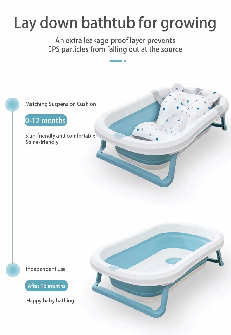 Baby shower lying down, baby shower artifact can sit and lie down, newborn net bag bath pad, bathtub floating pad Nova Trendz