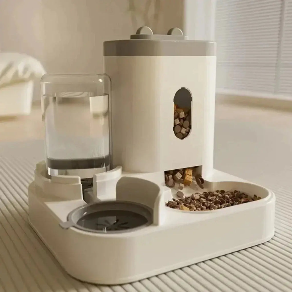 Automatic Feeder Dog Cat Food Bowl With Water Fountain Large Capacity Pet Food Storage Dispenser Container Puppy Pet Accessories - Nova Trendz