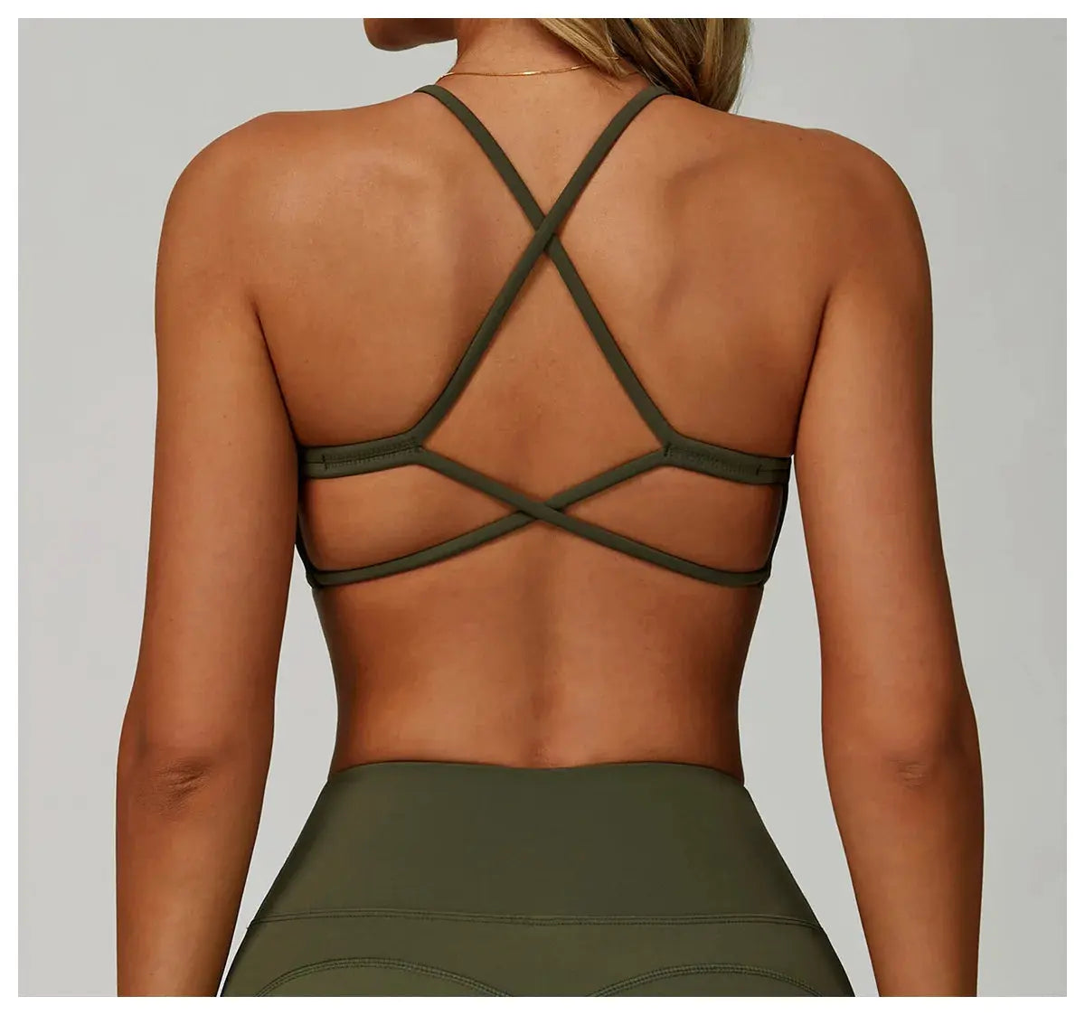 Hearuisavy Breathable Sports Bra Women Quick Drying ShockProof Gym Workout Top Casual Yoga Clothing Push Up Running Fitness Bras - Nova Trendz