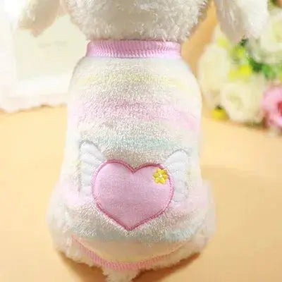 Cartoon Fleece Pet Cat Clothes Winter Warm Pet Dog Vest Puppy Cat Sweater Dog Clothes For Small Dogs Cats Coat Jacket Pet Outfit - Nova Trendz