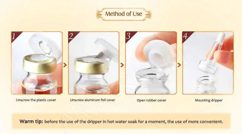 ARTISCARE Vitamin C Serum for Face Moisturizing 4Pcs Hyaluron Acid Facial Care Nourishing Essence SkinCare Products - Nova Trendz