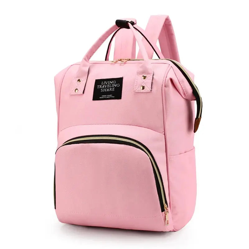 Large Capacity Canvas Mummy Bag Multifunctional Baby Bottle Thermal Insulation Travel Storage Bag Fashion Mummy Bag Hanging Bag Nova Trendz