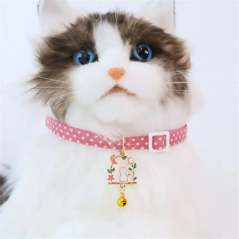 1PC Cute Kitten Collar Pet Cat Safety Necklace Breakaway Adjustable Cats Collar Puppy Collar Cat Pendant Puppy Cat Pet Supplies Nova Trendz
