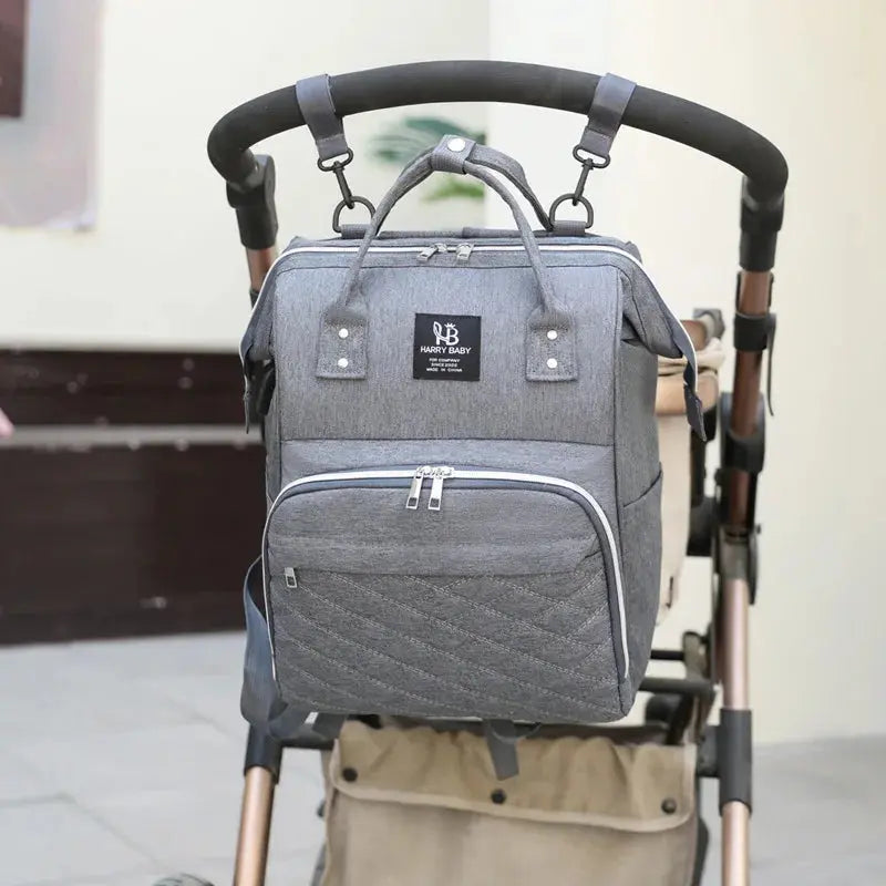 Multi-functional Mummy  Shoulder Storage Bag Out Fashion Mother USB Port Bag Large Capacity Backpack Baby Stroller Hanging Bag Nova Trendz
