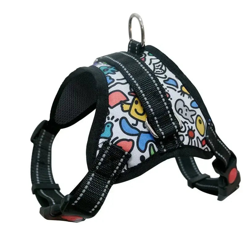 Personalized Dog Harness Nylon Reflective Breathable Pet Harness Vest For Small Large Dogs outdoor Walk Training Accessories - Nova Trendz
