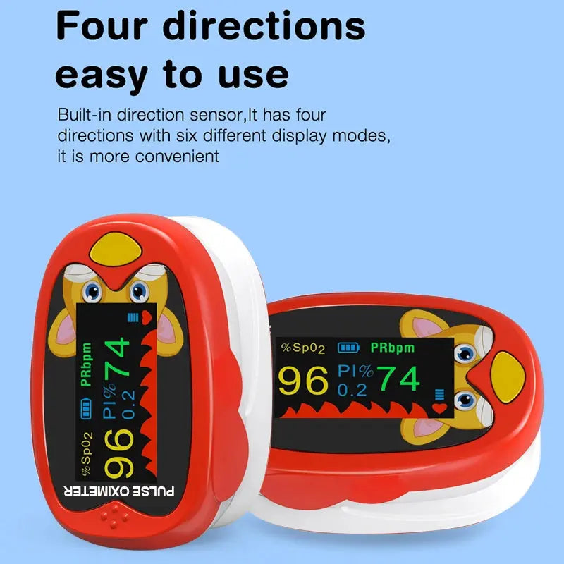 Handheld Finger Fingertip LED TFT Screen Pulse Oximeter Pediatric Usb Pulse Oximeter Kids Monitor Blood Oxygen For Babies Nova Trendz