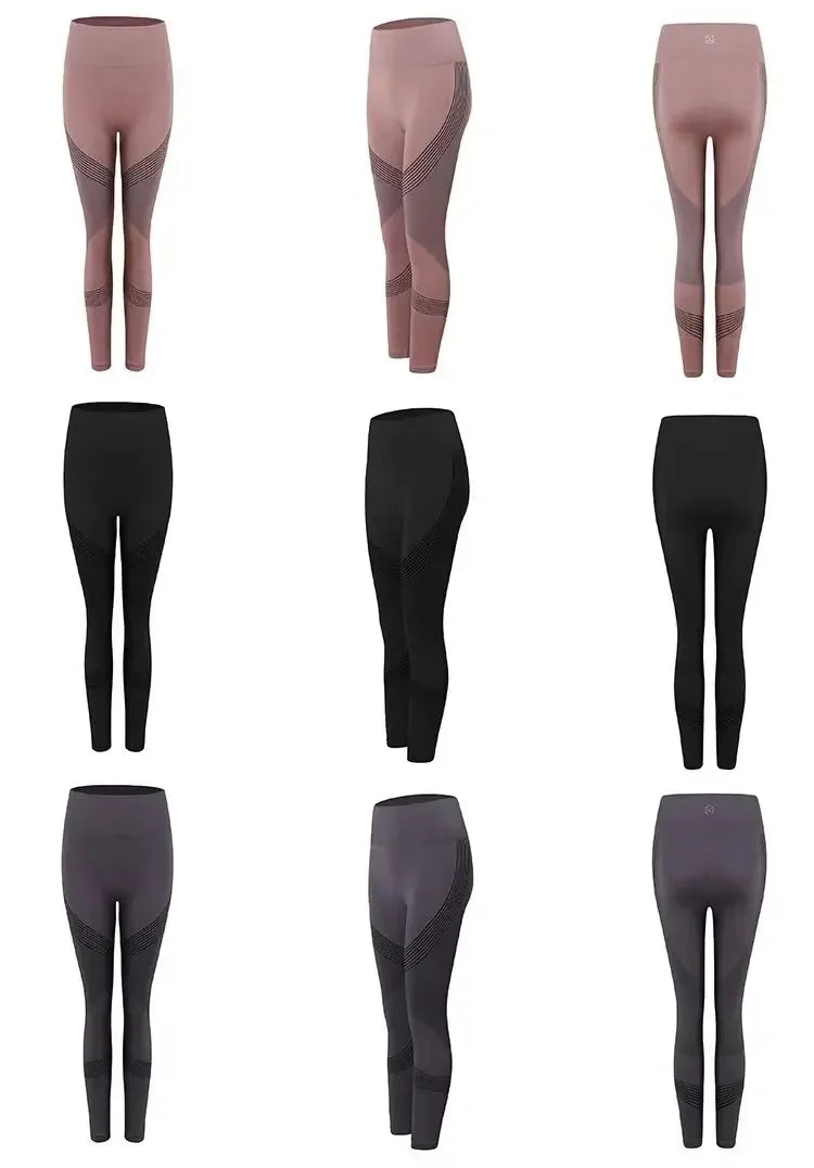 Fitness Pants Women Stretch Tight Peach Buttock Lifting Yoga Pants High Waist Belly Holding Quick Dry Running Sweat?pants Fitnes Nova Trendz