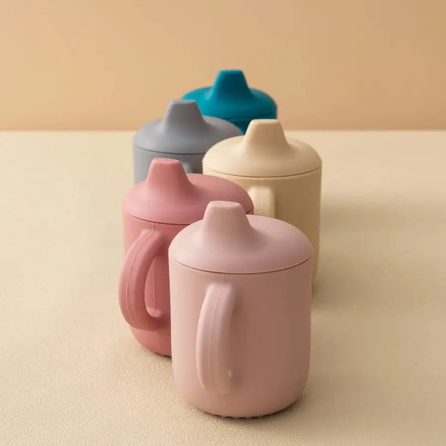 1PCS Two Lids Baby Silicone Straw Cup BPA Free Portable Storage Snack Container Feeding Cup Kids Learning Drink Cup Baby Stuff Nova Trendz