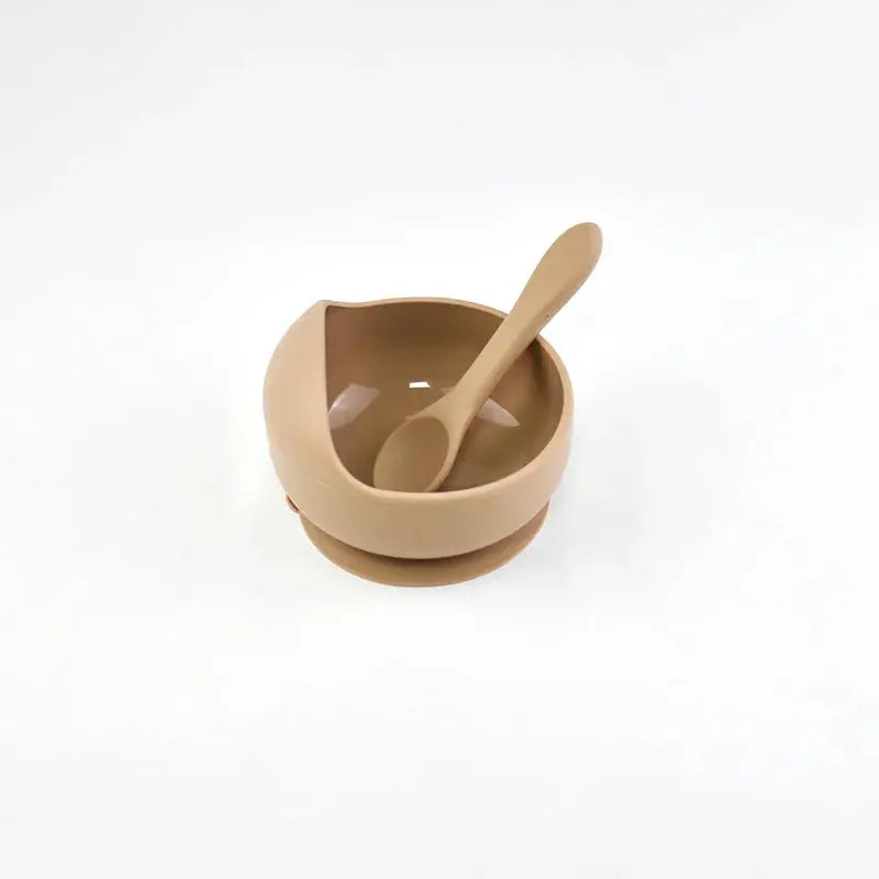 Silicone Baby Bowl Self feeding Training Snail Bowl Infant Anti Drop Sucker Set With Spoon Set Children's Feeding Tableware Nova Trendz