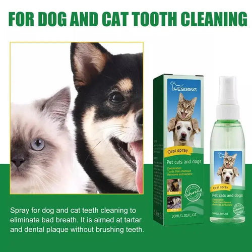 30ml/Bottle Dog Oral Spray Dog And Cat Tooth Cleaning Spray Tooth Spray Dog Oral Spray Pet Breath Freshener Oral Spray Nova Trendz