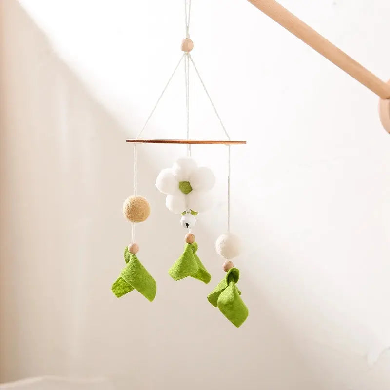 Baby Rattle Toys 0-12Months Newborn Wooden Crib Mobile Bee Toy Music Box Bed Bell Hanging Toy Holder Bracket Bed Bell Baby Gifts - Nova Trendz