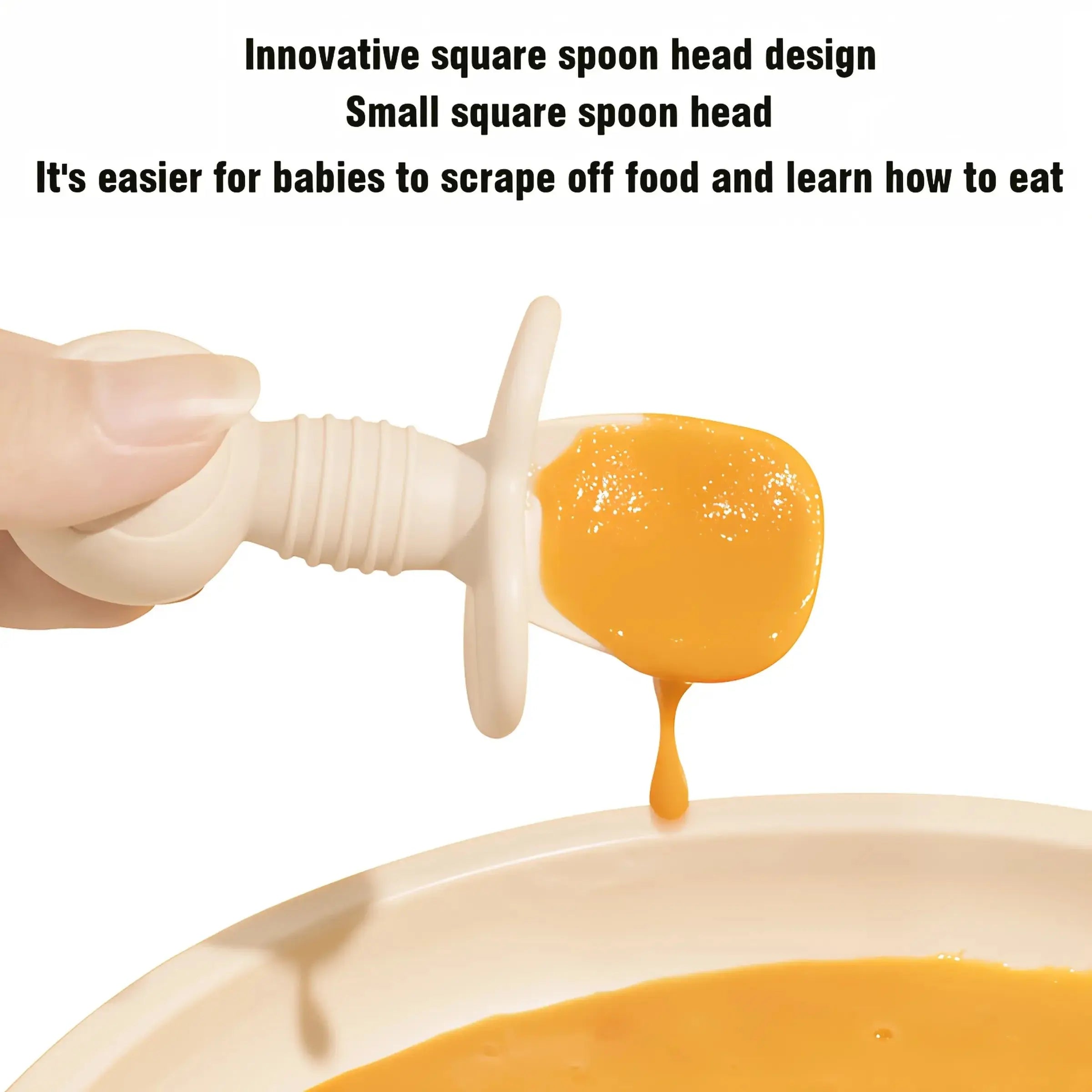 2pcs Food Grade Children Wooden Handle Silicone Spoon Fork Cutlery Baby Training Complementary Food Spoon BabyFeeding Spoon Fork Nova Trendz