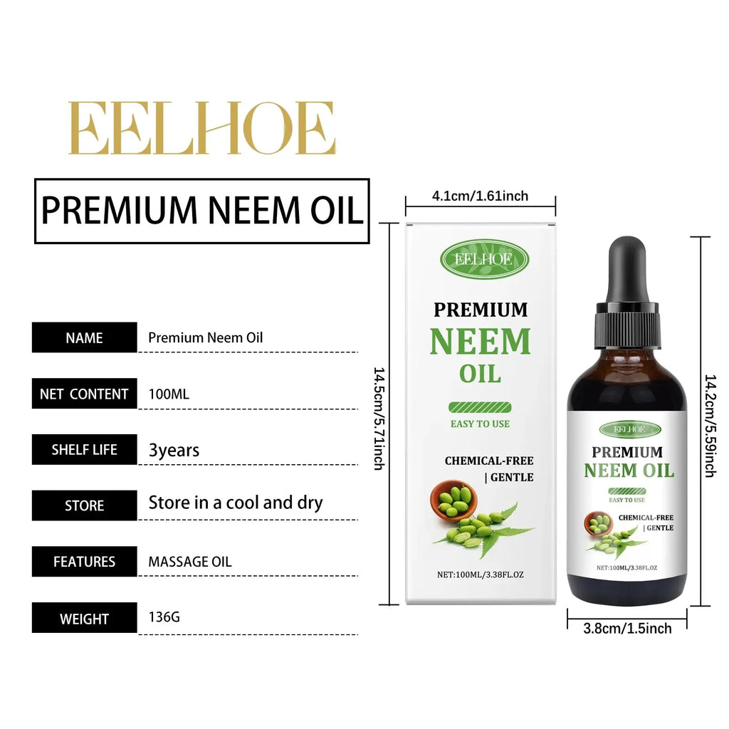 USDA Certified Organic Neem Oil (4 Ounce) 100% Pure Natural Oil, Hair Growth, Skin & Body Care,ails, Acne, Anti-Aging Moisturize Nova Trendz
