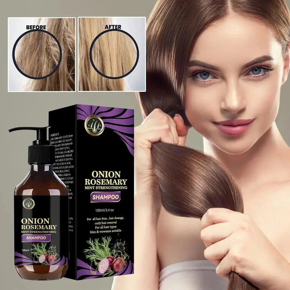 Volumizing Rosemary Onion Shampoo for Hair Care Rosemary & Onion Shampoo for Thickening and Deep Cleansing