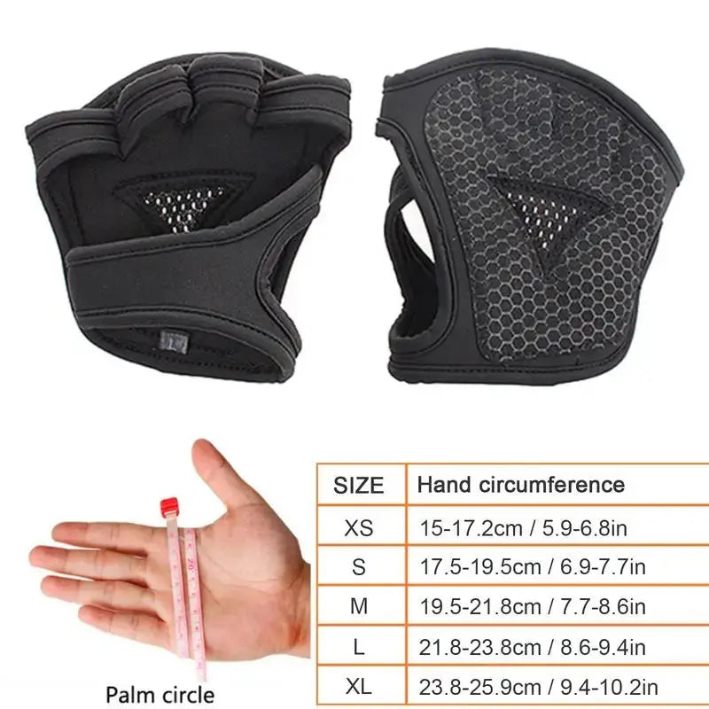 Lifting Palm Dumbbell Grips Pads Unisex Anti Skid Weight Training Gloves Gym Workout Fitness Sports For Hand Protector Nova Trendz