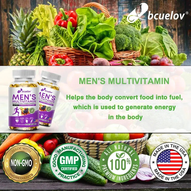 Men's Daily Multivitamin - 22 Vitamins & Minerals, Dietary Supplement for Immunity, Energy, Digestion, Skin, and Overall Health Nova Trendz