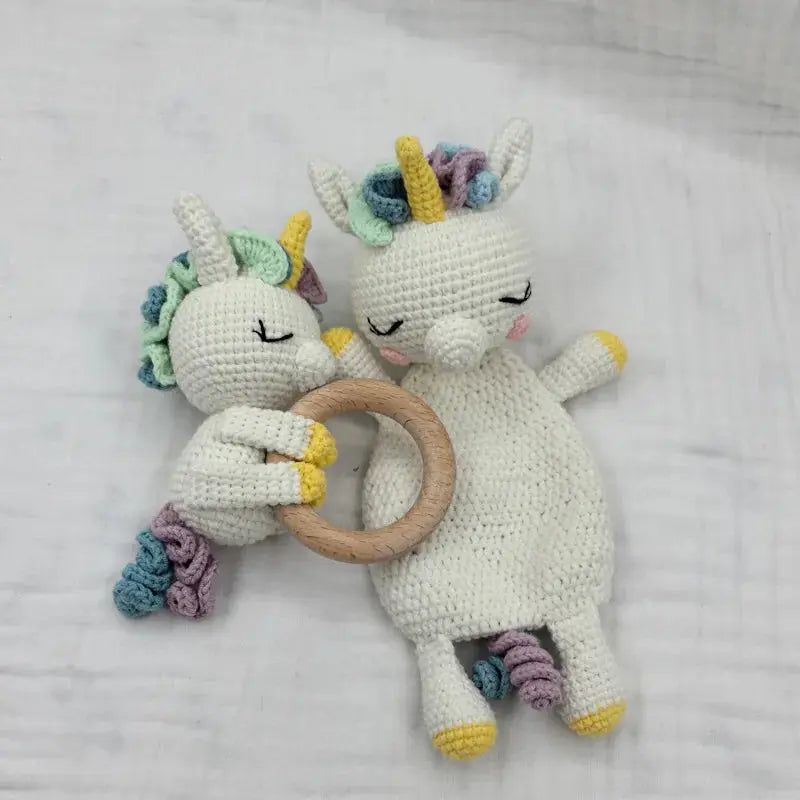 Baby Security Blanket Towel Feeding Bib Soft Towel Cotton Burping Cloth Infant Shower Gift Knitted Lovely Animal Rattle Sleep To Nova Trendz