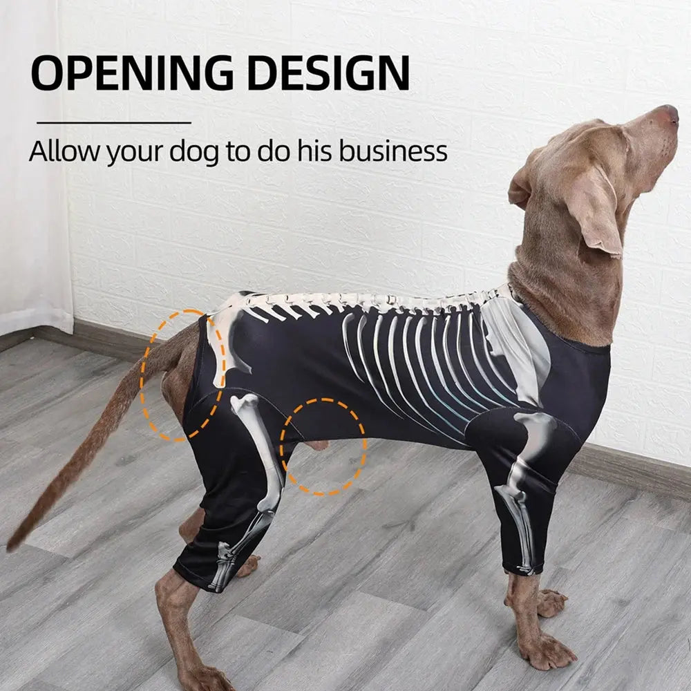 Halloween Dog Costumes for Large and Extra Large Dogs Skeleton Costume Jumpsuit Coat Pet Halloween Costumes Outfits Apparel Nova Trendz