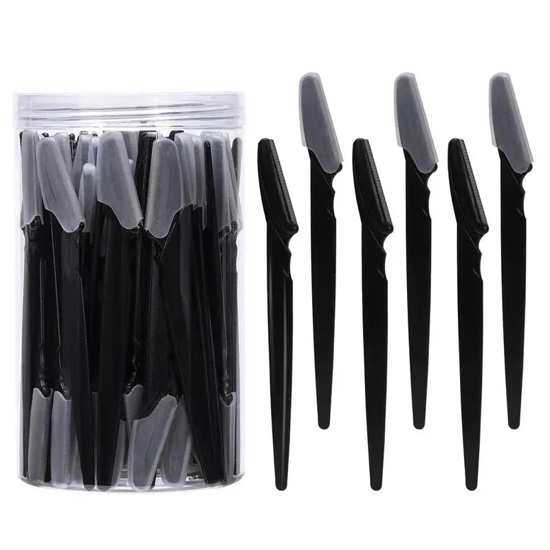 5/10/30/40/66pcs Eyebrow Razors Kit Facial Eye Brow Trimmer Multifunction Facial Hair Removal Tool with Container Safety Beauty Nova Trendz