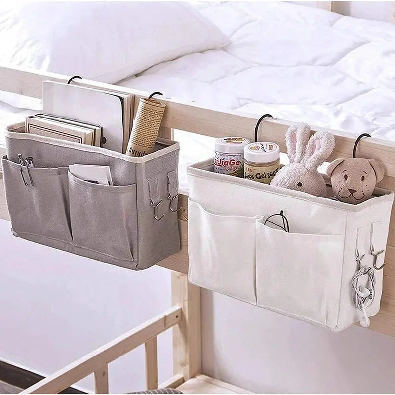 Baby Bedroom Bed Storage Organizer Bedside Storage Rack Dormitory Storage Basket Bedside Hanging Basket Bedside Storage Basket - Nova Trendz