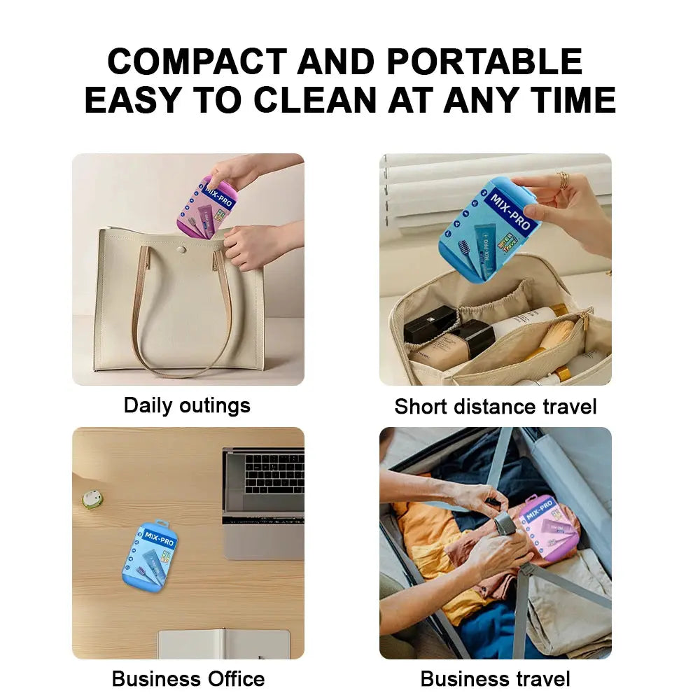 Dental Oral Care Cleaning Kit Portable Toothbrush Toothpaste Case Travel Toothbrush Soft Bristle Adult Tooth Brush Personal Care - Nova Trendz