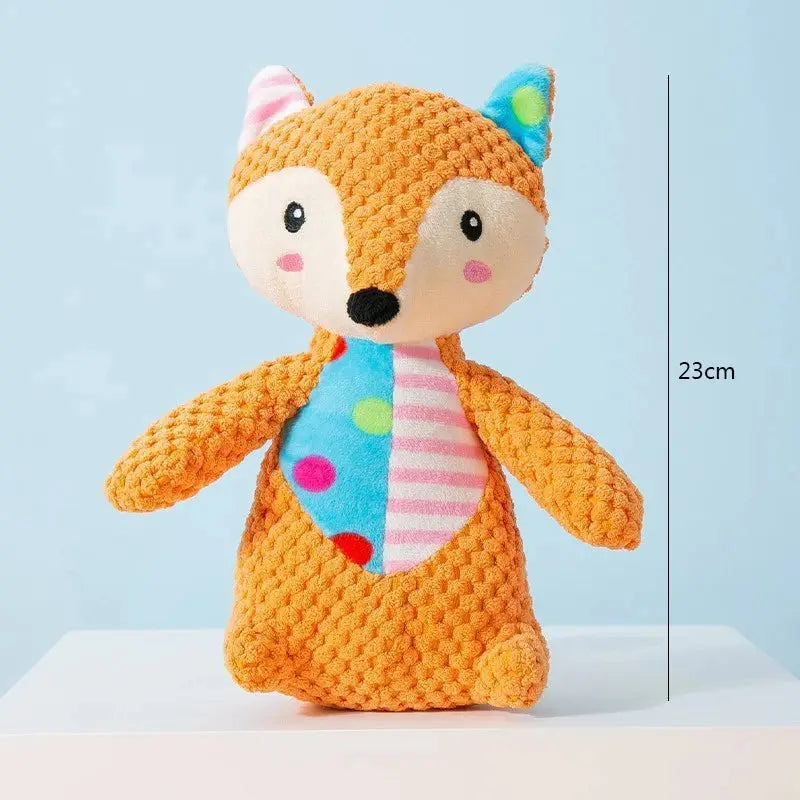 Pet Plush Toy Cat Dog Puzzle Toy Cute Animals Bite Resistant Interactive Squeaky Pet Dog Teeth Cleaning Chew Toy Pet Supplies - Nova Trendz