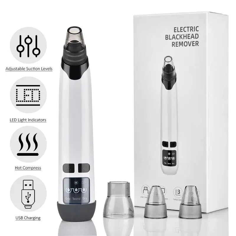 Blackhead Remover Nose T Zone Pore Vacuum Acne Pimple Removal Vacuum Suction Tool Facial Diamond Dermabrasion Machine Face Clean Nova Trendz