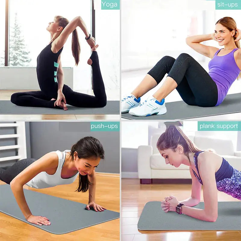 Yoga Mat,Double-Sided Non Slip Eco Friendly Fitness Exercise Mat with Strap TPE YogaMats for Women Men,for Yoga,Pilates,Exercise Nova Trendz