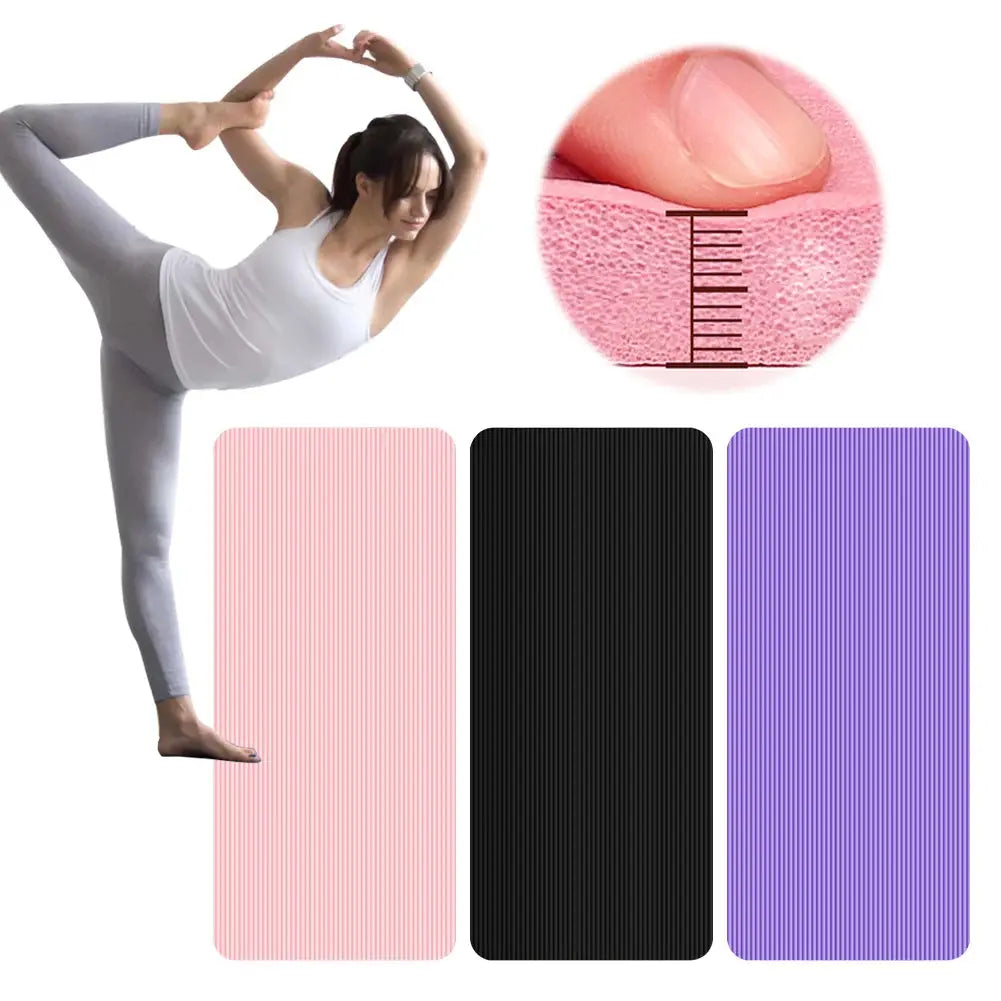 Yoga Mat Non Slip Exercise Mat Thick Solid Color Fitness Mat Yoga Workout Mat Multi-Function for Home Gym - Nova Trendz