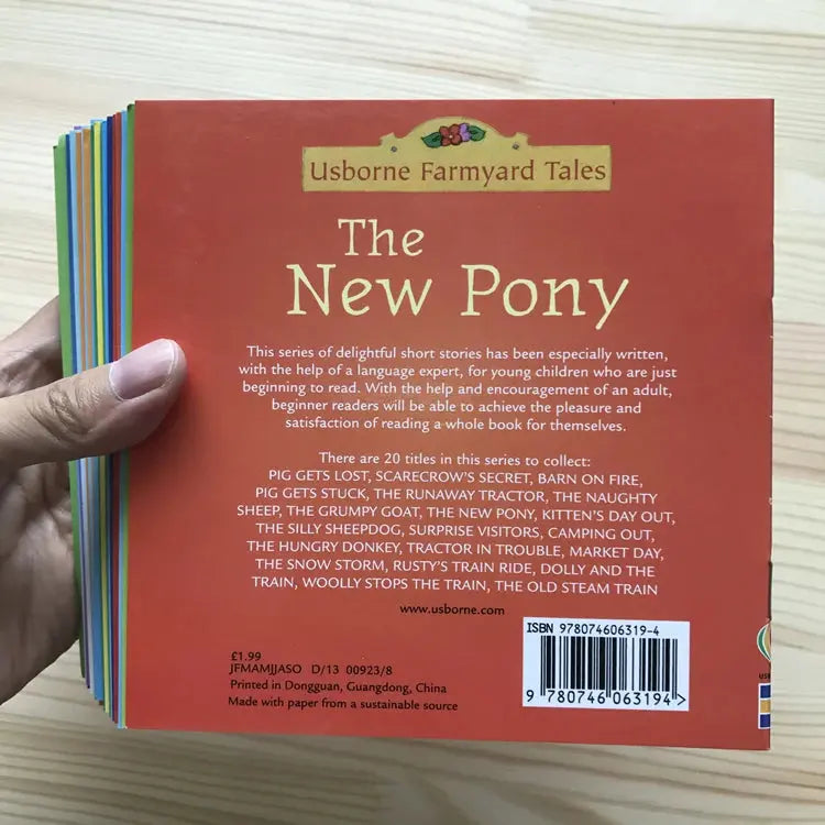 20Books/set 15X15Cm Kids Usborne Picture Books for Children Baby Famous Story English Child Book Educativo Infantil - Nova Trendz