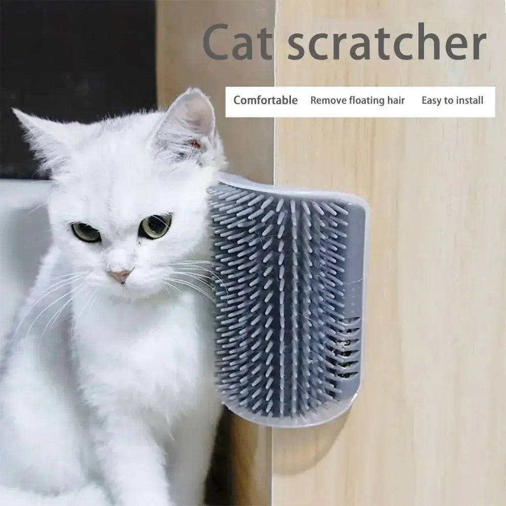 Pet Cat Corner Scrubber Massager Cat Scratching Scratching Scratcher Cat Brush Comb Massage Corner Brush Pet Supplies Nova Trendz