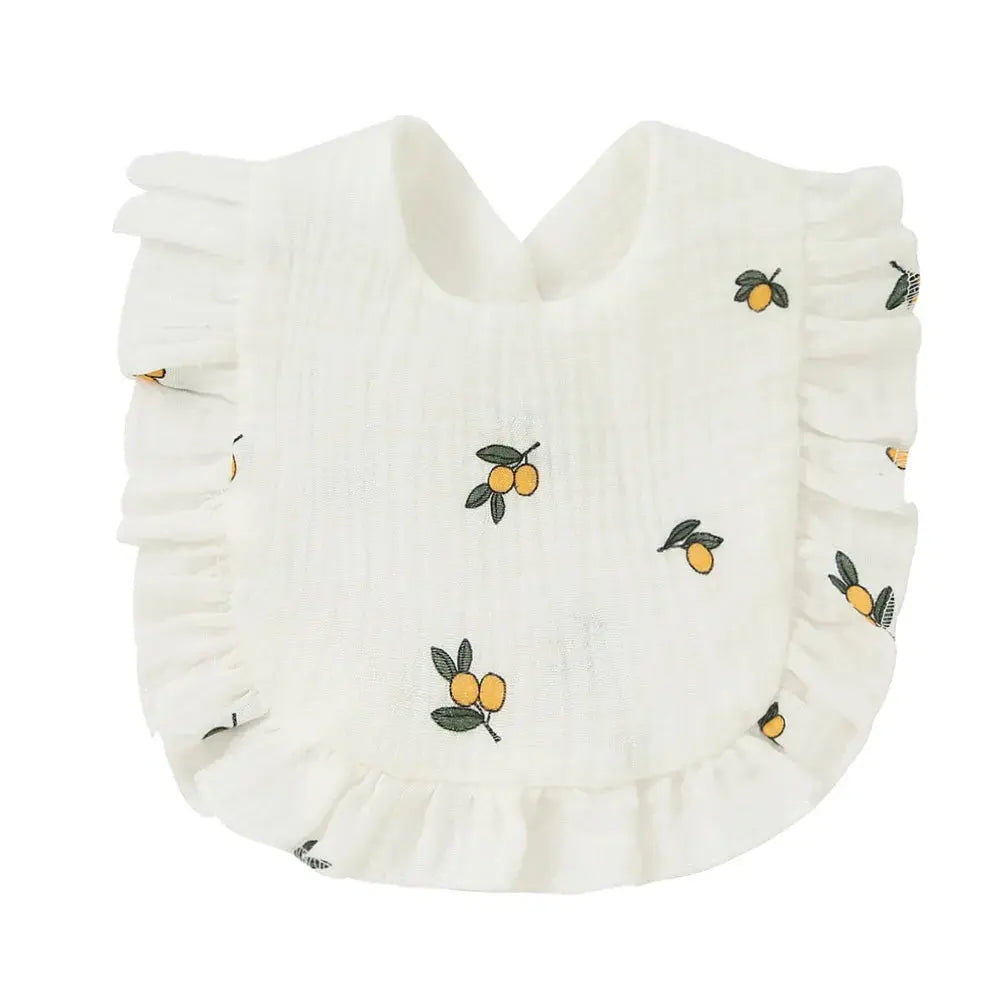 2025 New Baby Feeding Drool Bib Ruffle Floral Infants Lace Saliva Towel Soft Cotton Burp Cloth For Newborn Toddler Kids Bibs Nova Trendz