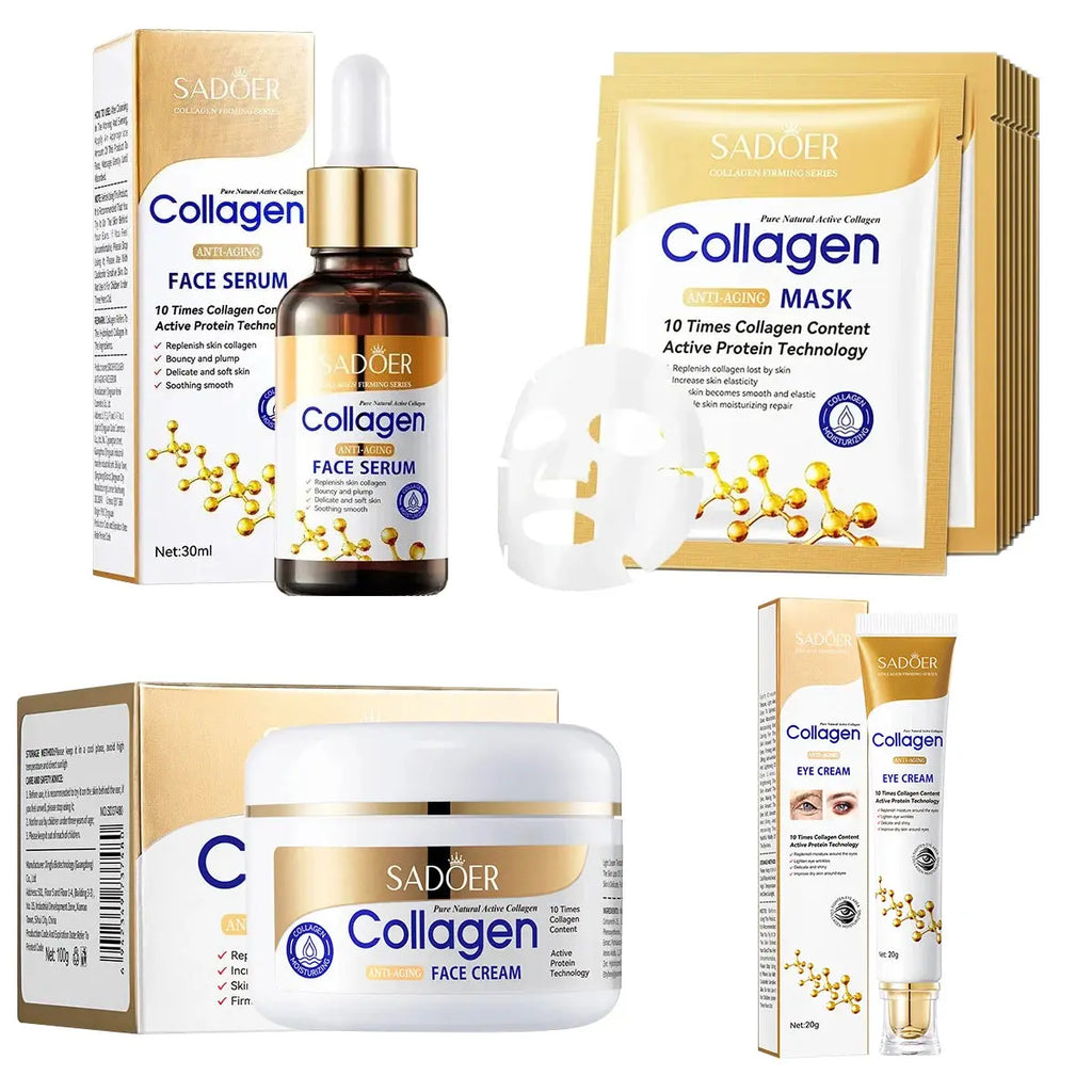 SADOER Collagen Skin Care Serie Collagen Facial Mask Moisturizing Anti-aging Repair Brightening Skin Facial Mask Facial Skincare Nova Trendz